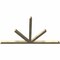 Ekena Millwork Saratoga Rough Sawn Timber Gable Bracket, Douglas Fir, 108"W x 63"H x 4"D x 4"F, 14/12 Pitch GBW108X63X0404SAR00RDF - alternate 3